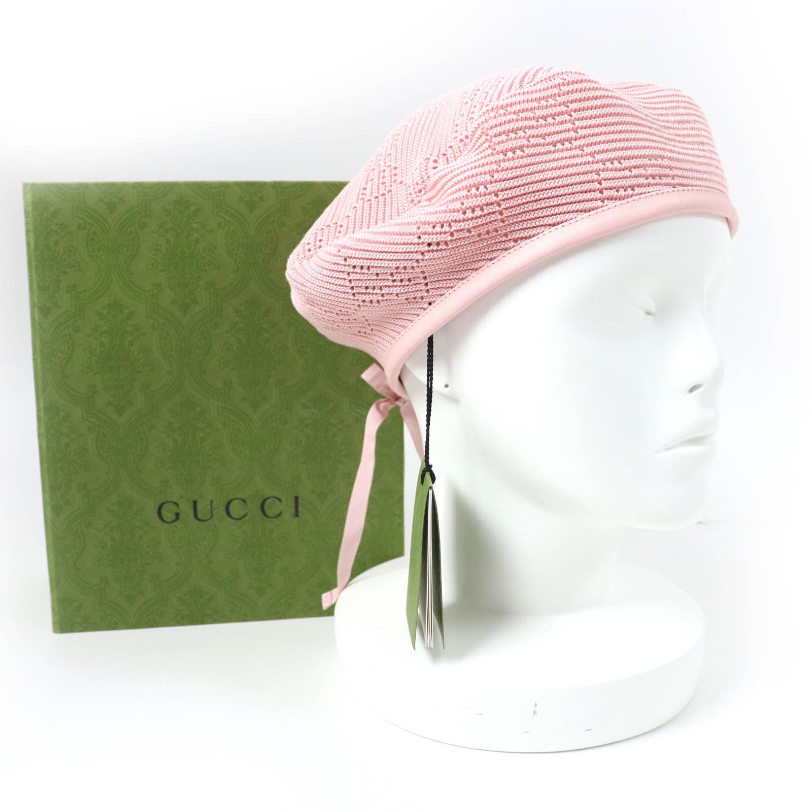 その他 GUCCI 未使用品☆GUCCI グッチ 656574 GG金具付 GGクロシェ レザー