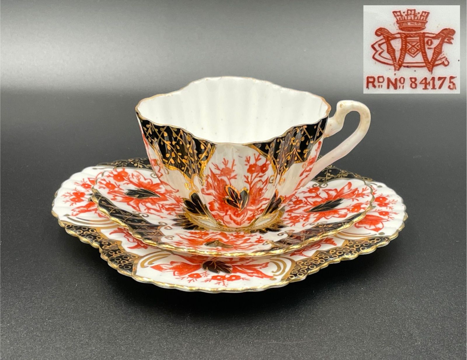 希少】Wileman（ワイルマン／Pre-Shelley） アンティークトリオ