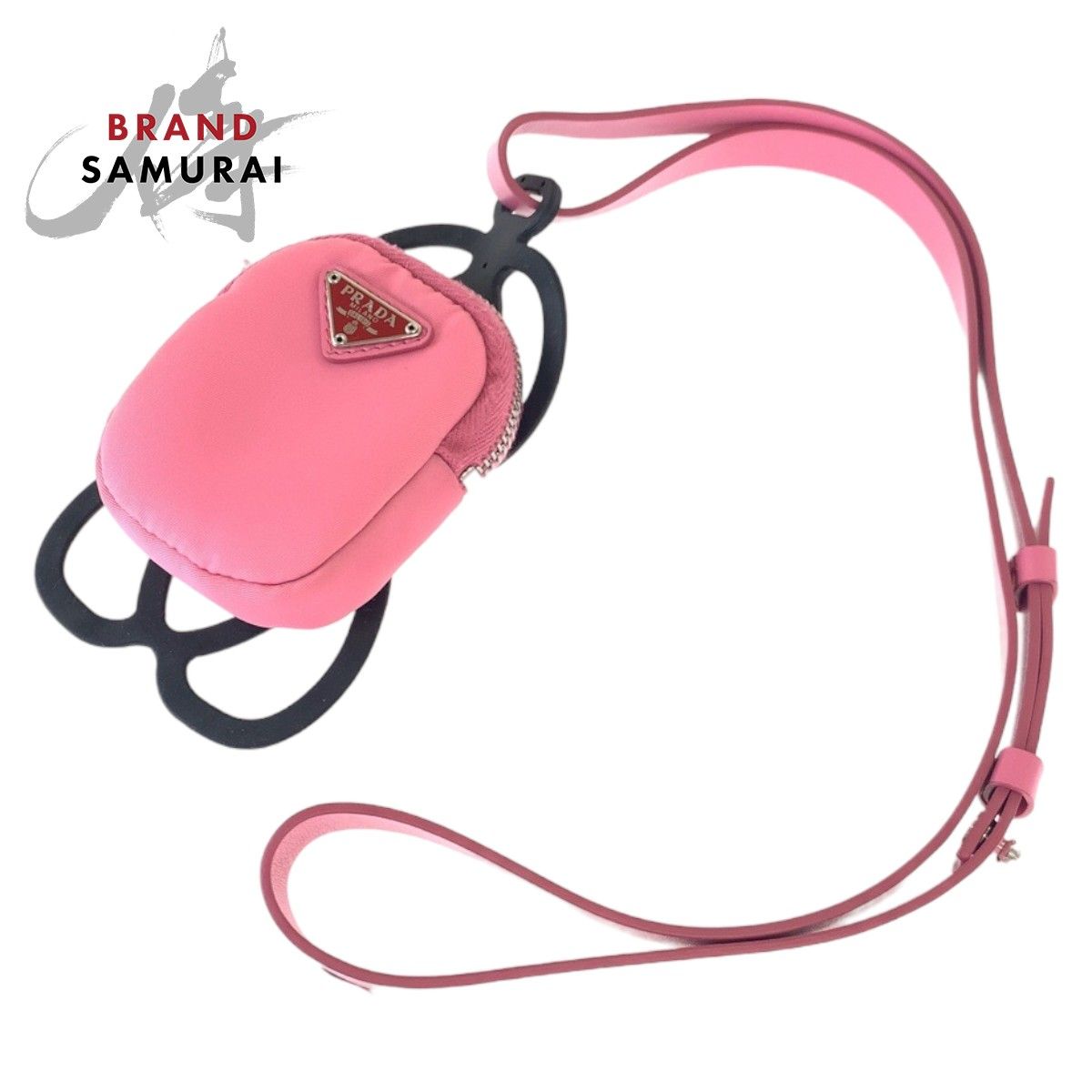 PRADA プラダ テスート ピンク ナイロン フォンホルダー スマホケース ポーチ付き ショルダーバッグ レディース 403473
