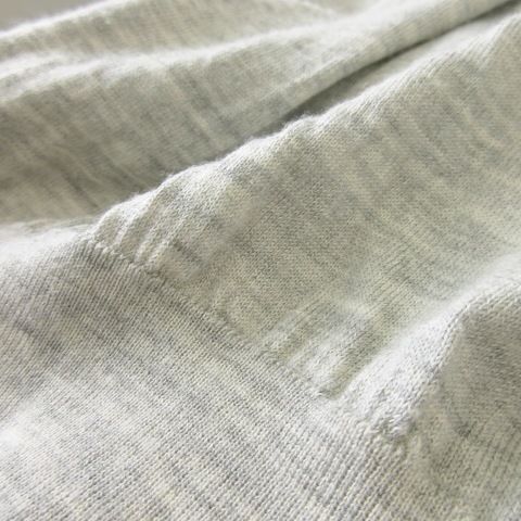 JOHN SMEDLEY - ジョンスメドレー チュニック ニット Vネック 長袖 シルク混 M グレー ジョンスメドレー JOHN SMEDLEY チュニック ニット セーター V