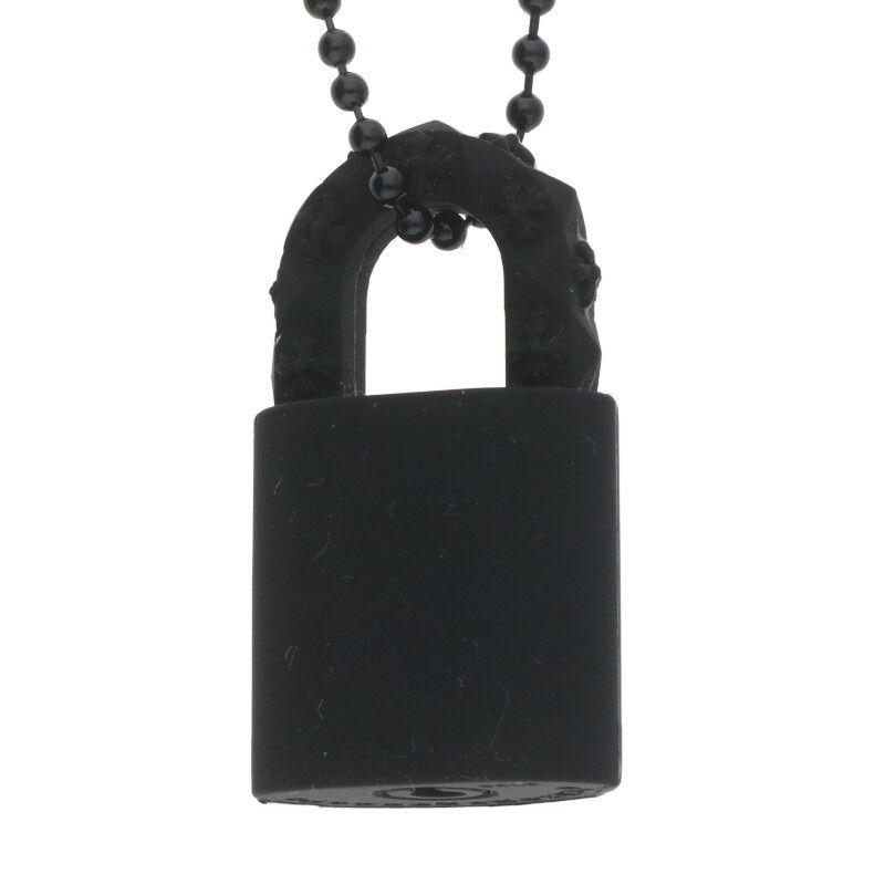 PADLOCK FLERKNEE SLCN クロムハーツ ラバー ネックレス クロムハーツ PADLOCK FLERKNEE SLCN パドロックフレアニー
