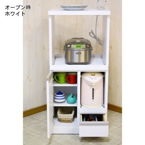 ホワイト キッチン収納