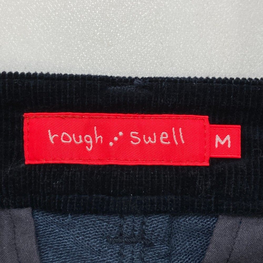 サイズ：M ROUGH&SWELL ラフアンドスウェル  コーデュロイ ストレッチパンツ  ネイビー系 [240101425623] ゴルフウェア レディース ストスト サイズ：M ROUGH&SWELL ラフアンドスウェル コーデュロイ