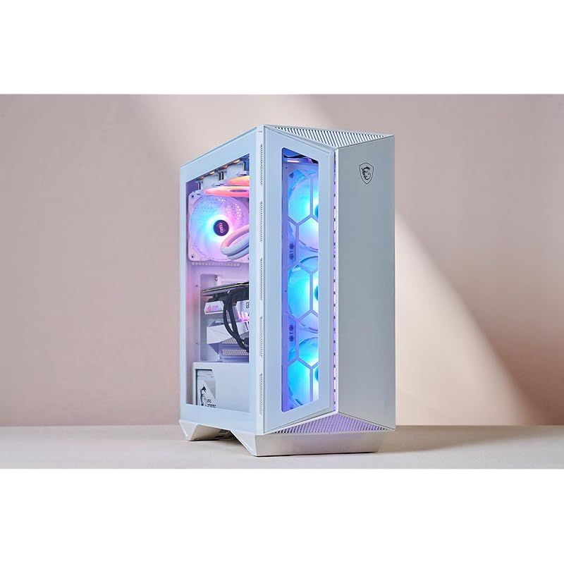 MSI PCケース MPG GUNGNIR 110R WHITE ミドルタワー ARGBファン4台付属 CS8345 1