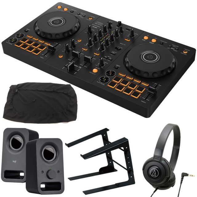 Pioneer DJコントローラー DDJ FLX 4 ヘッドホン ATH S 100 PCスタンド スピーカー Z 150 ダストカバー セット 400 後続機種