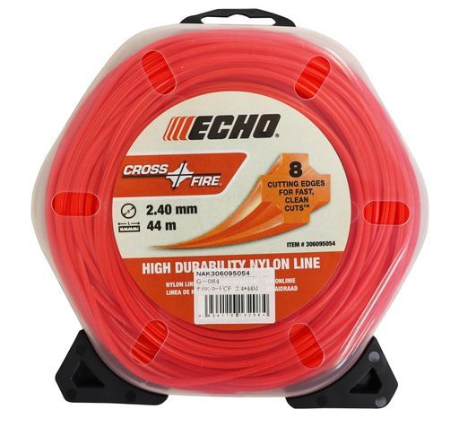 新品，低価 エコー(ECHO)やまびこナイロンコード草刈刈払機用角型2.4mm径x44mCROSS-FIREクロスファイア その他