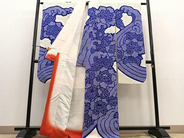 平和屋着物○豪華振袖 総絞り 立波牡丹文 正絹 逸品 BAAU4755gt - メルカリ