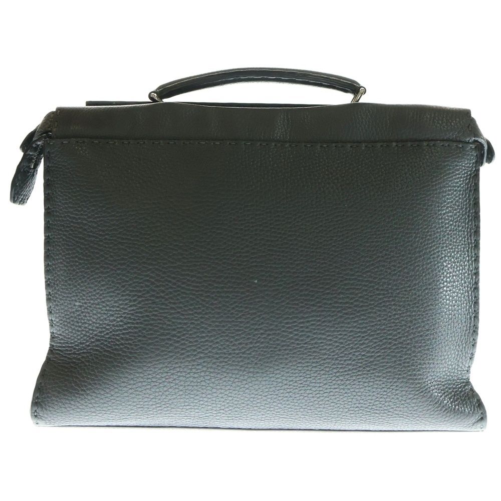 FENDI フェンディ ピーカブー フィット レザー ビジネスバッグ ブリーフバッグ ブラック