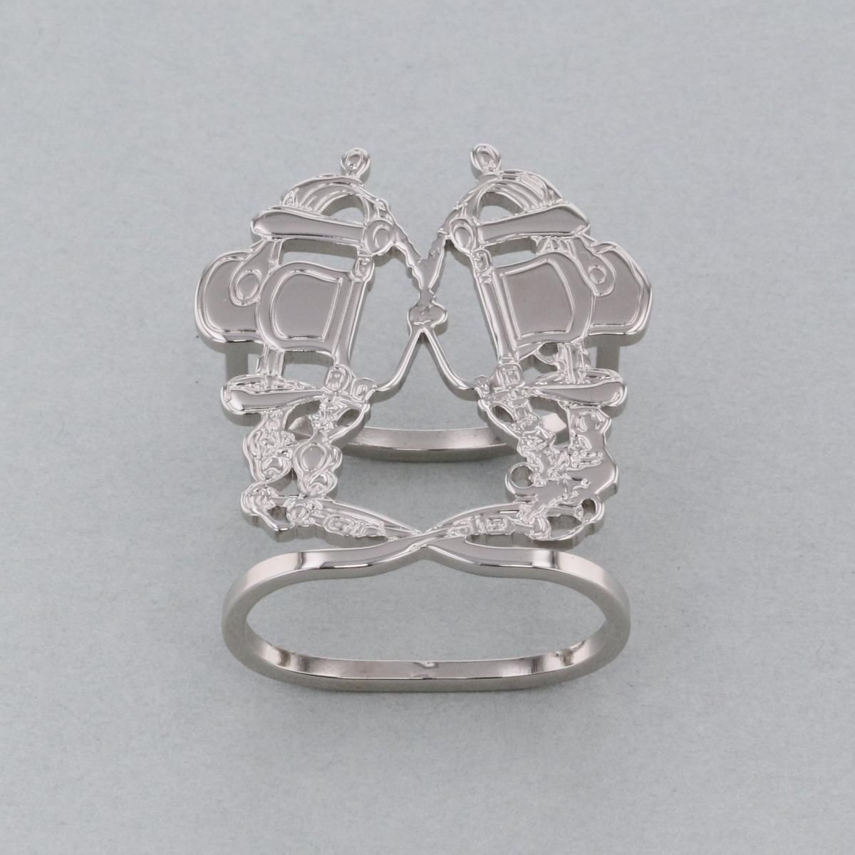 新品 エルメス HERMES スカーフリング ブリッドドゥガラ シルバ HERMES エルメス スカーフリング ブリッドドゥガラ BRIDES de