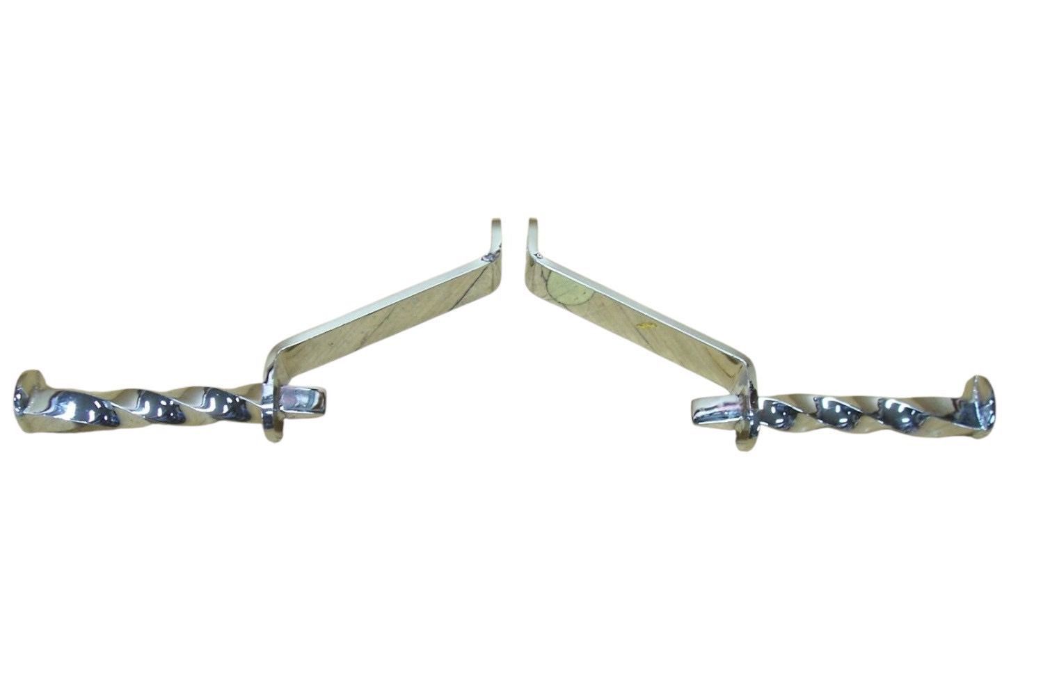 ハーレー NOS ツイスト フットペグ ステップセット ホンダ ヤマハ トライアンフ ハーレー ショベル ナックル チョッパー サバイバー J8899