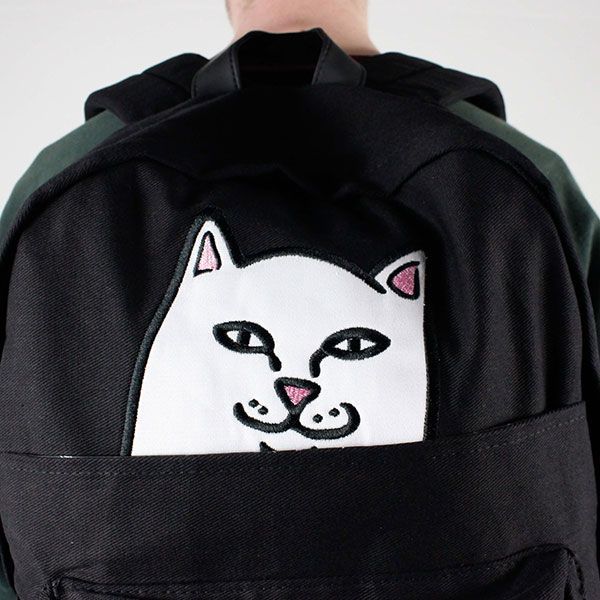 RIPNDIP Lord Nermal 猫 黒 リュック バックパック RIPNDIP (リップンディップ) リュック バッグ カバン バック