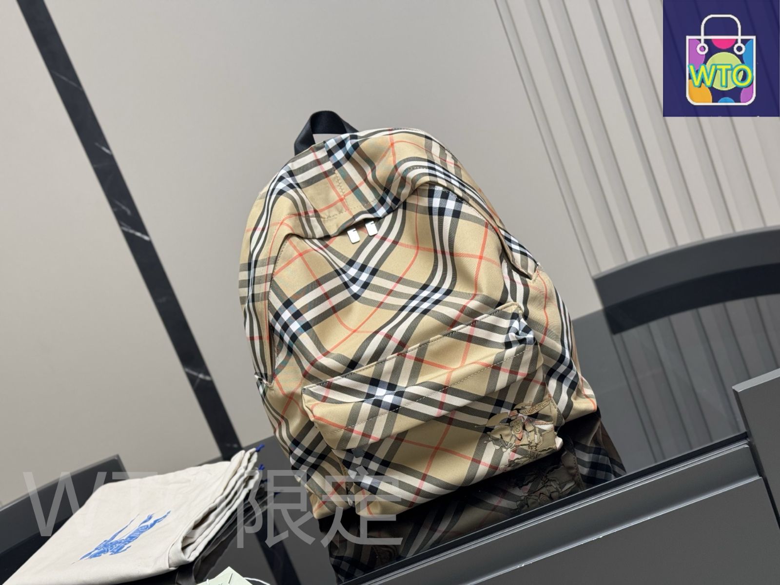 ほぼ未使用【定価19万】BURBERRY_リュック・バックパック_グリーン