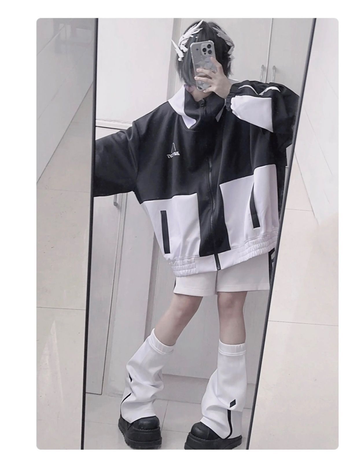 ブルー オーバーサイズ