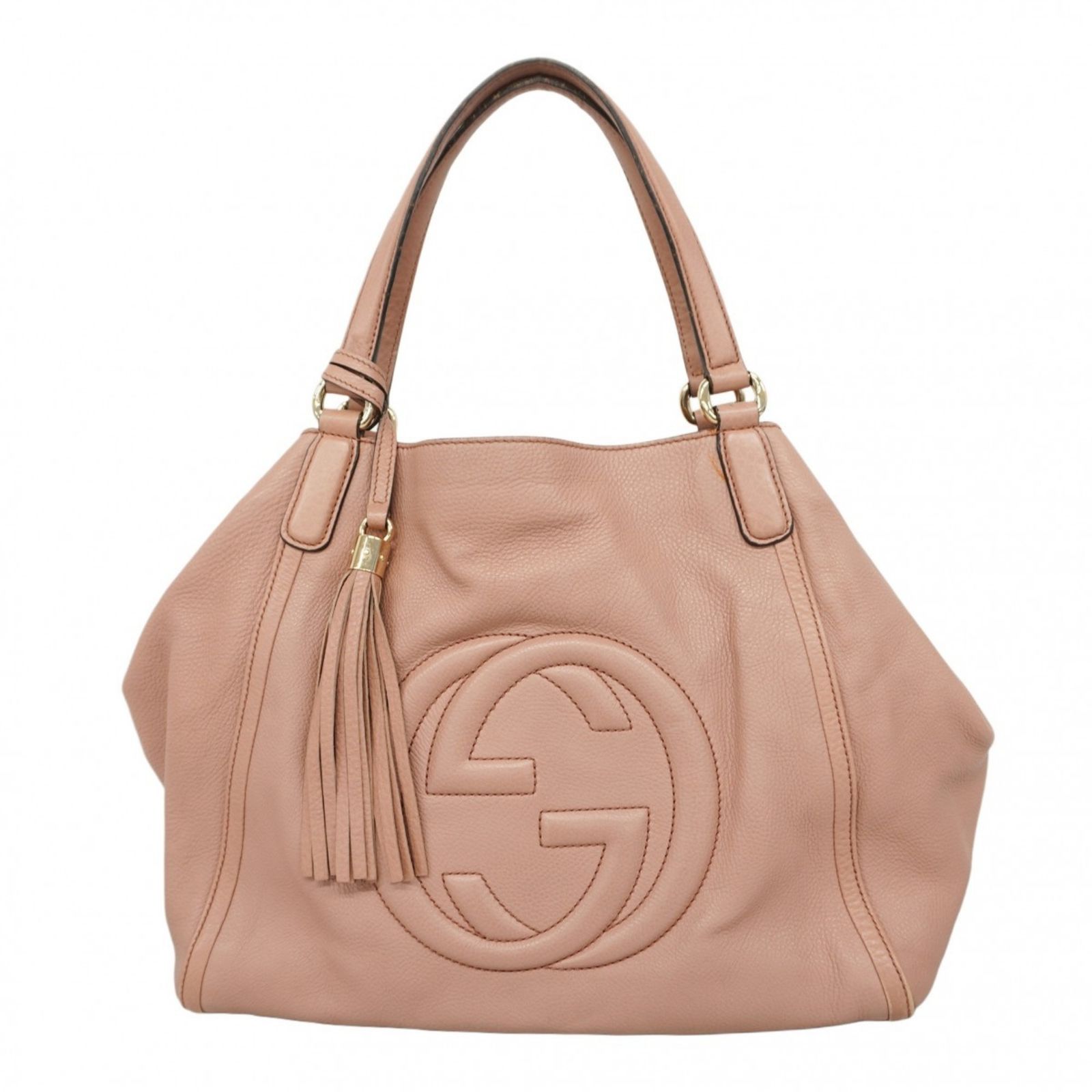 グッチ Gucci グッチ トートバッグ ソーホー 282309 レザー ピンク シャンパンレディース