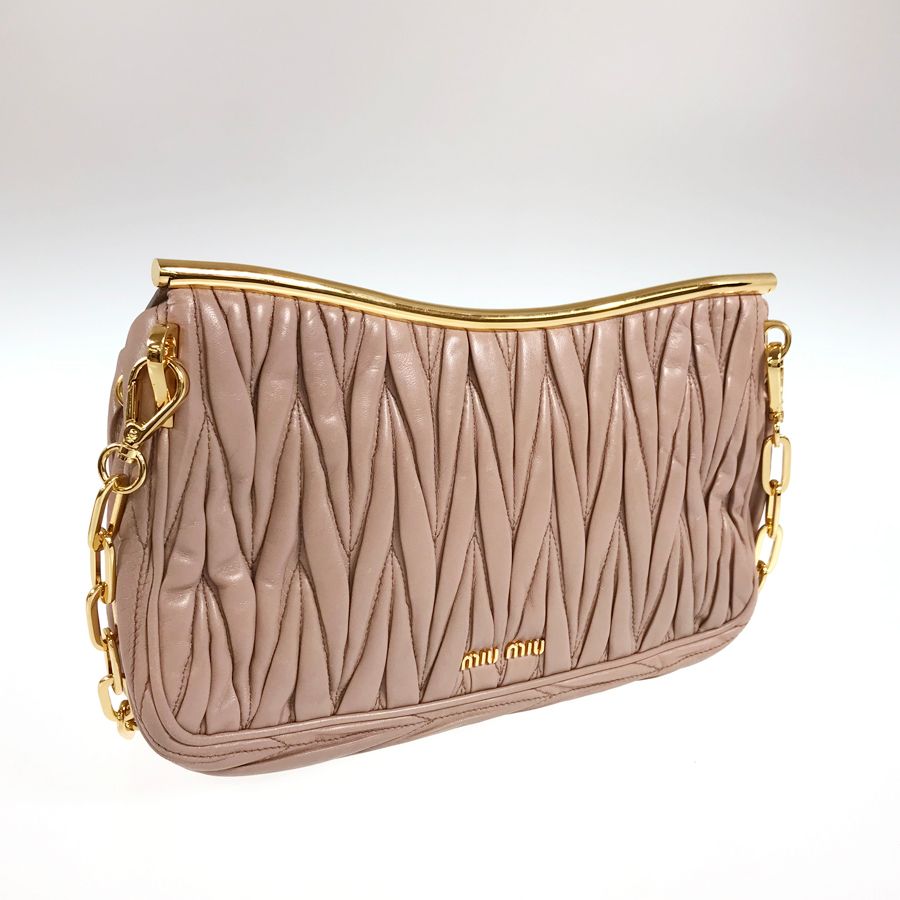 ミュウミュウ MIUMIU マテラッセ MATELASSE チェーン RR1898 CAMMEO 