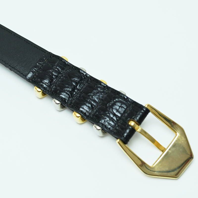 S05-k042 美品 GIANNI VERSACE ジャンニヴェルサーチ クロコ型