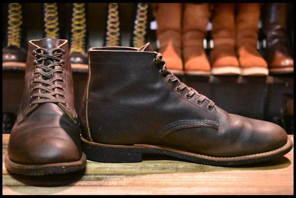 10D 良品 17年】レッドウィング 8061 マーチャント エボニー ハーネス 編み上げ ブーツ Merchant redwing フラットボックス  HOPESMORE【DH160】 - メルカリ