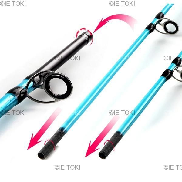 2セクションカーボンフィッシングロッド 1.5m/1.8m スピニングまたは