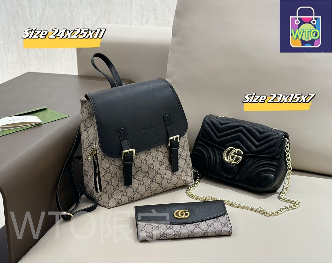 【まとめ買い専用ページ】GUCCI3点 今日特価】Gucci グッチ 組み合わせパック 三つの割引価格-WTO輸