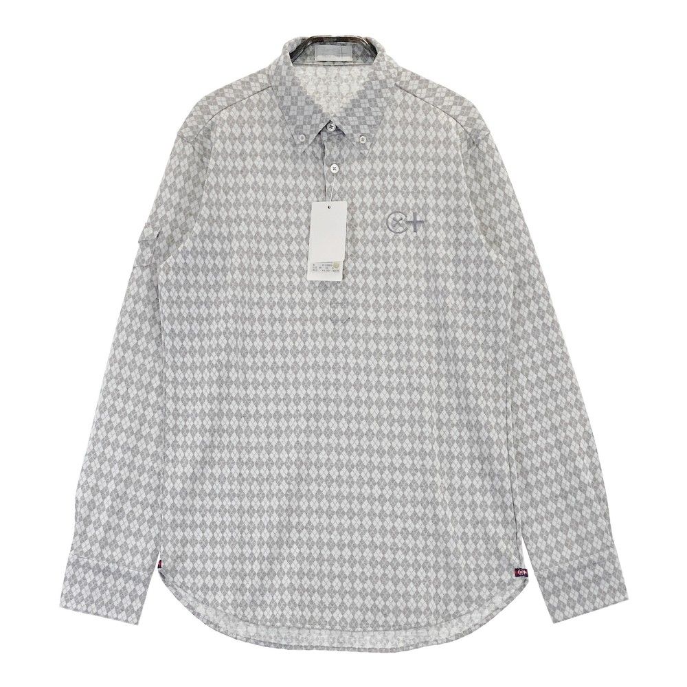 サイズ：48 CAMICIA SPORTIVA カミーチャスポルティーバ 51-2182910 長袖ポロシャツ アーガイル グレー系 [240101345633]# ゴルフウェア メンズ ストスト