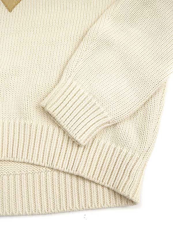 GOODENOUGH グッドイナフ レースアップニットパーカー アイボリー L