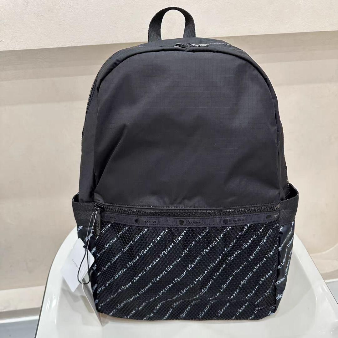 ファッション❣レスポートサック LeSportsac ブラック リュック バックパック