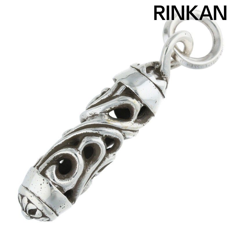 ローラーペンダント 全長約6cm ネックレス ステンレス チェーン付き