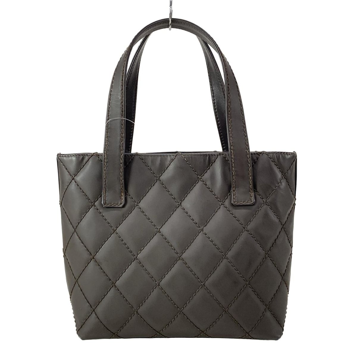 シャネル VIP会員限定 顧客ギフト トートバッグ ハンドバッグ ダークブラウン CHANEL(シャネル) トートバッグ ワイルドステッチ ダーク