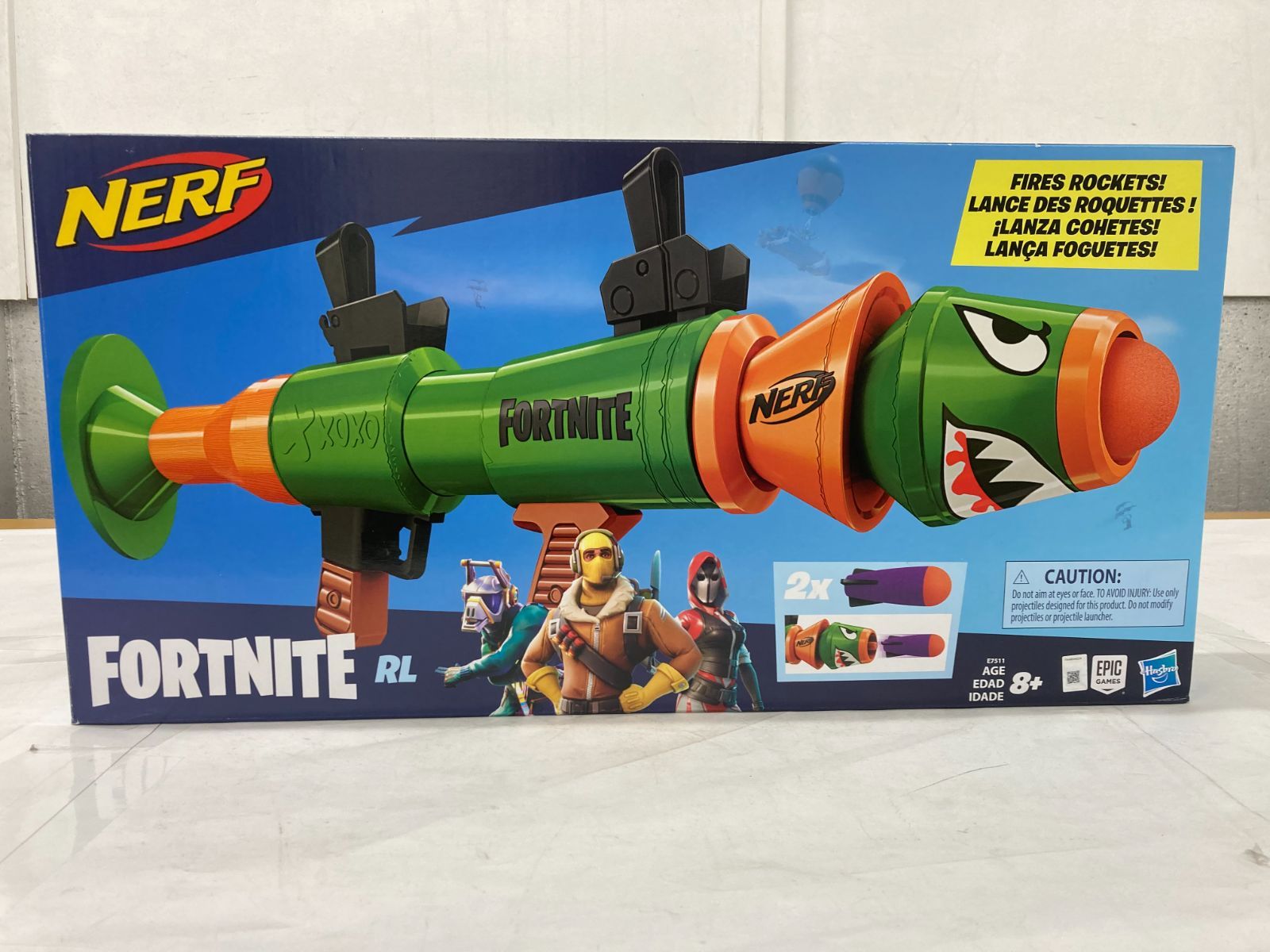 未開封】ナーフ フォートナイト Fortnite RL ロケットランチャー型レプリカ ブラスター ナーフ公式ロケットダーツ2個付属  子ども、ティーン、大人向け E7511 正規品