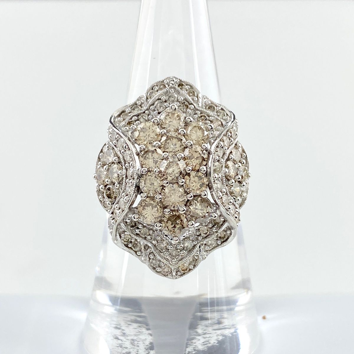 メレダイヤ デザインリング 17号 K18