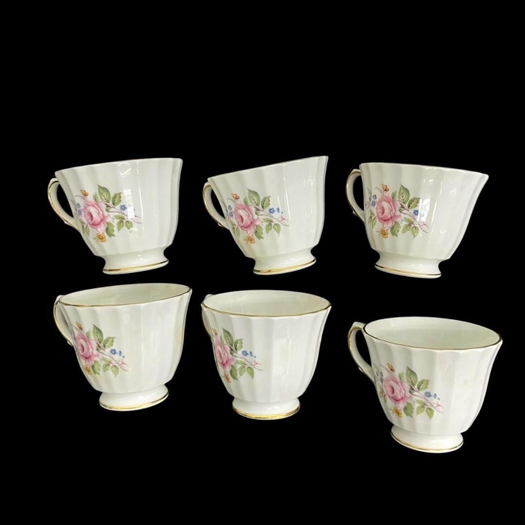  ダッチェス カップ＆ソーサー フラワー 6客 ヴィンテージ カップ ソーサー コーヒー ティーカップ