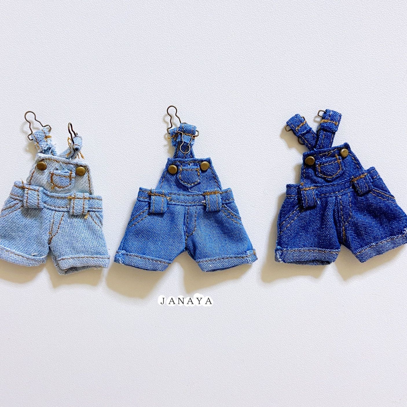 JANAYA ハンドメイド オビツ11 ob11服 サロペットパンツ ロング