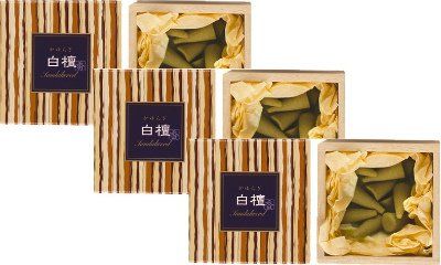 日本香堂　かゆらぎ　白檀　コーン型12個入　3箱セット 