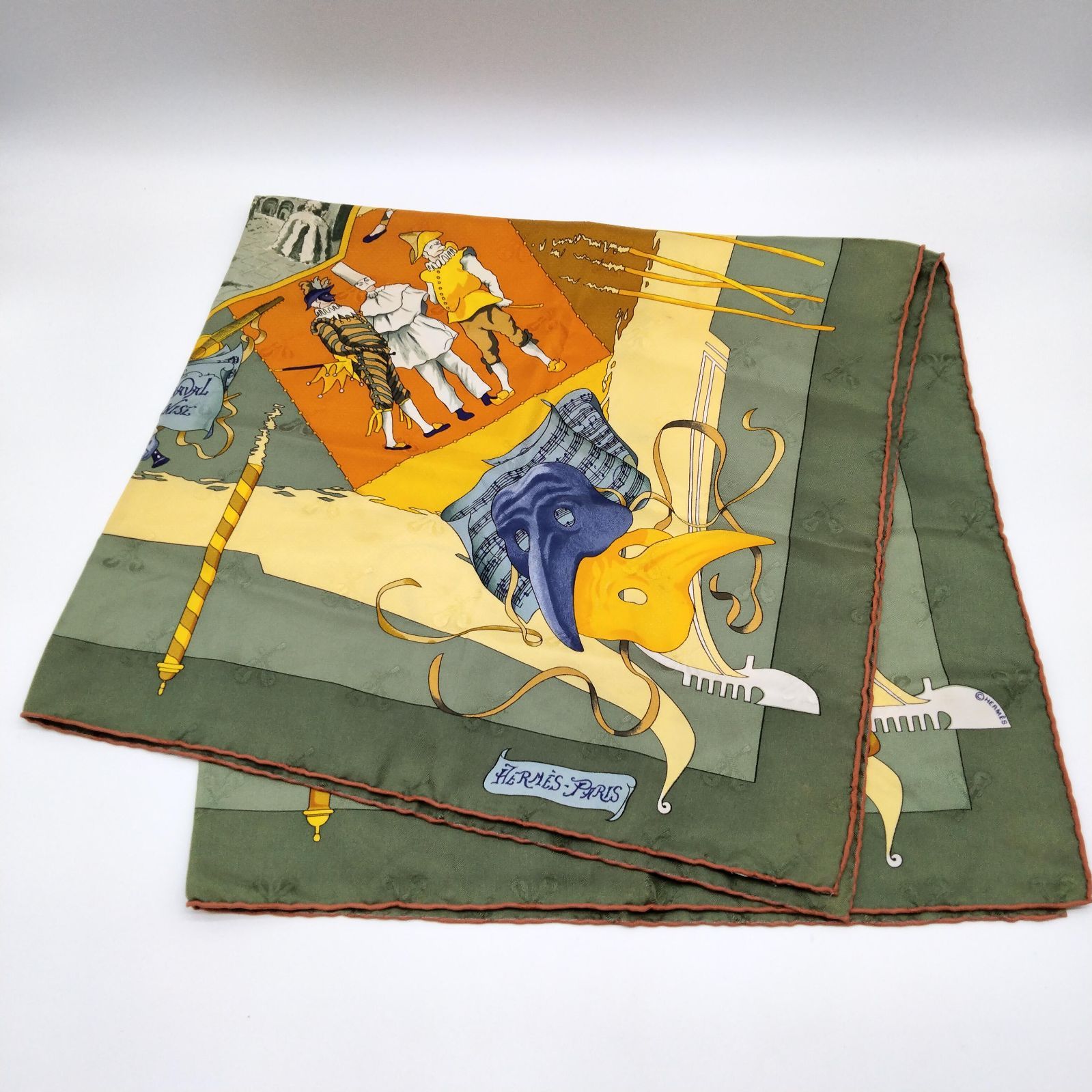【正規品】HERMES エルメス カレ90 ベニスのカーニバル スカーフ エルメス カレ90 スカーフ LE CARNAVAL DE VENISE（ベニスの
