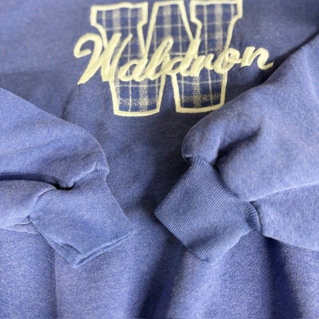 90s Winstonロゴ　襟付き　スウェット　トレーナー　刺繍ロゴ　XLサイズ
