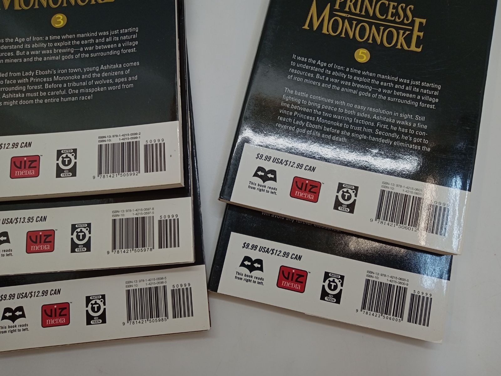 全巻】フィルムコミック もののけ姫（英訳） Vol. 1～Vol.5 宮崎駿