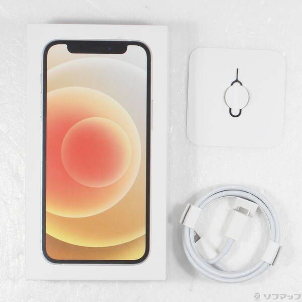 SIMフリー☆Apple 〔中古品〕 iPhone12 mini 128GB ホワイト MGDM3J／A 