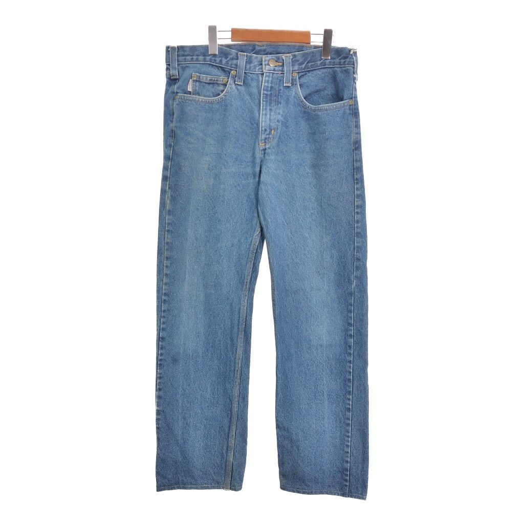 Carhartt カーハート デニムパンツ ワーク ブルー (メンズ W32 L32) 中古 古着 S3197