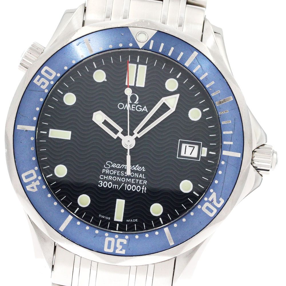 オメガ OMEGA 2531.80 シーマスター300 プロフェッショナル デイト 自動巻き メンズ保証書付き_880253
