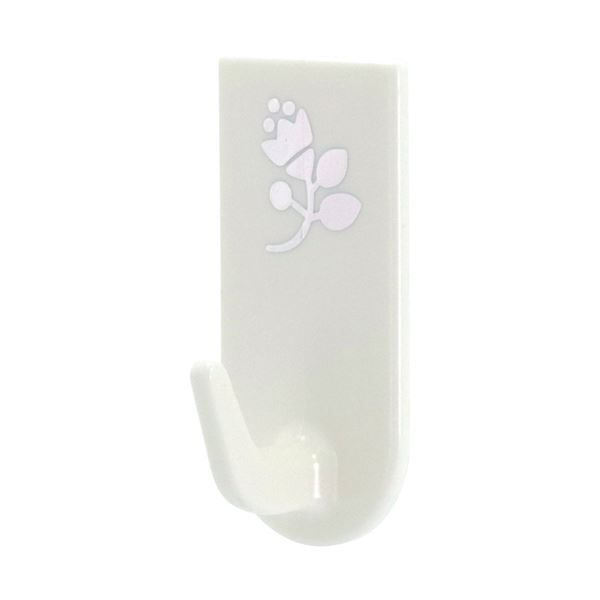 ホームフック 中 3個入り ホワイト 花柄 耐荷重 2kg 120個セット レック