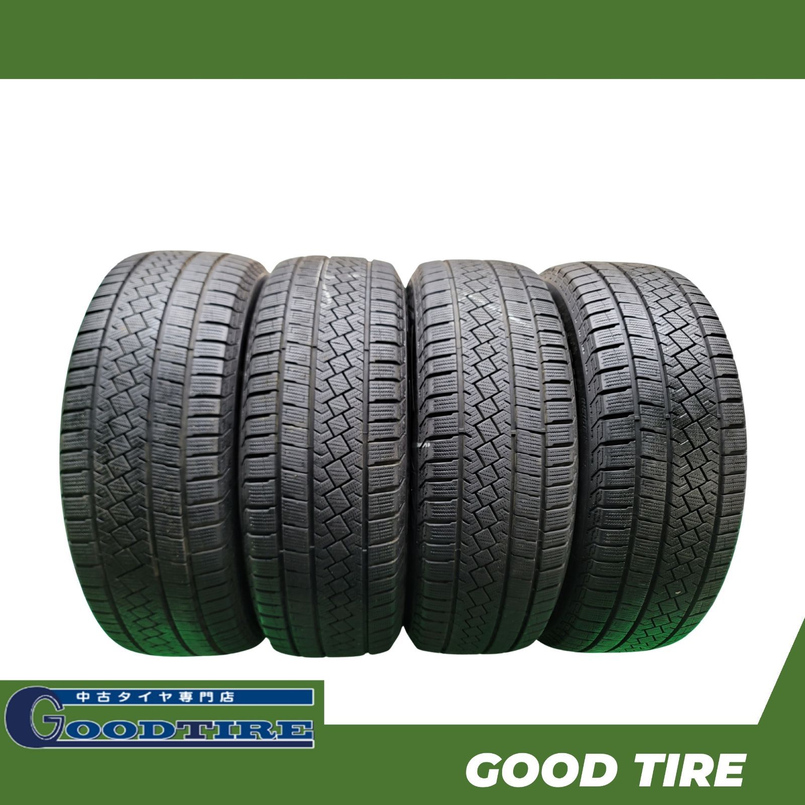 215 60R17 ピレリ ICEZERO TM 製 冬用 4本セット 8分山 タイヤ タイヤ エクストレイル エルグランド エリシオン 7021