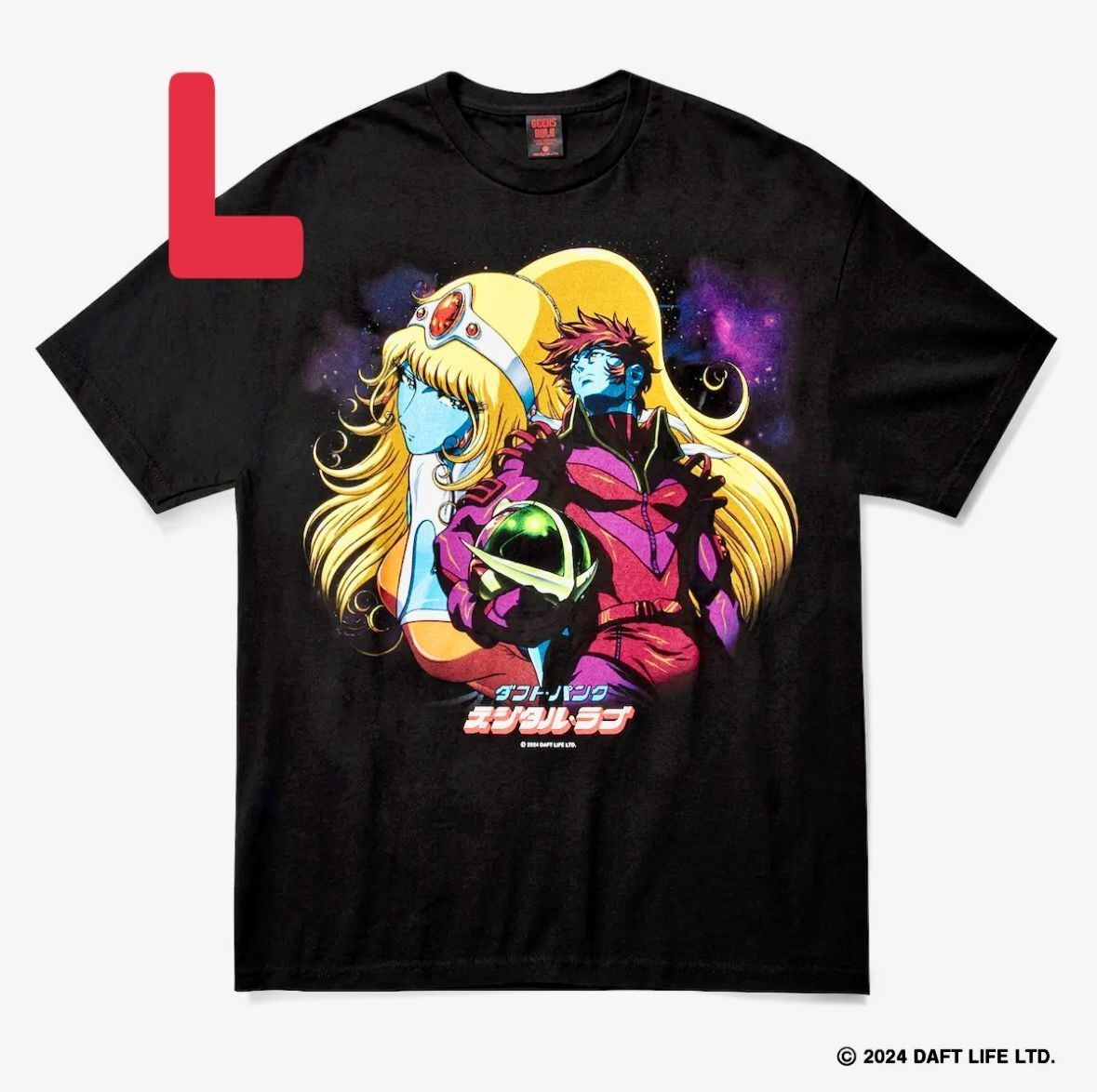 DAFT PUNK and 松本零士 GEEKS RULE Tシャツ 01 L