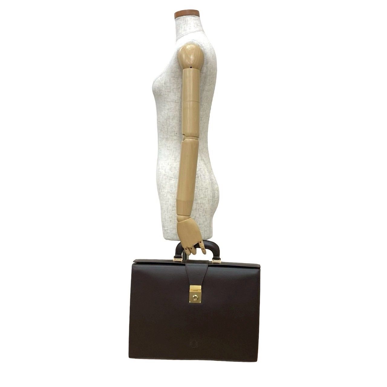 極 美品 LOEWE ロエベ アナグラム 型押し ロゴ レザー 本革