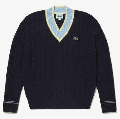 LACOSTE ラコステ レスポンシブルウールニットチルデンセーター - メルカリ