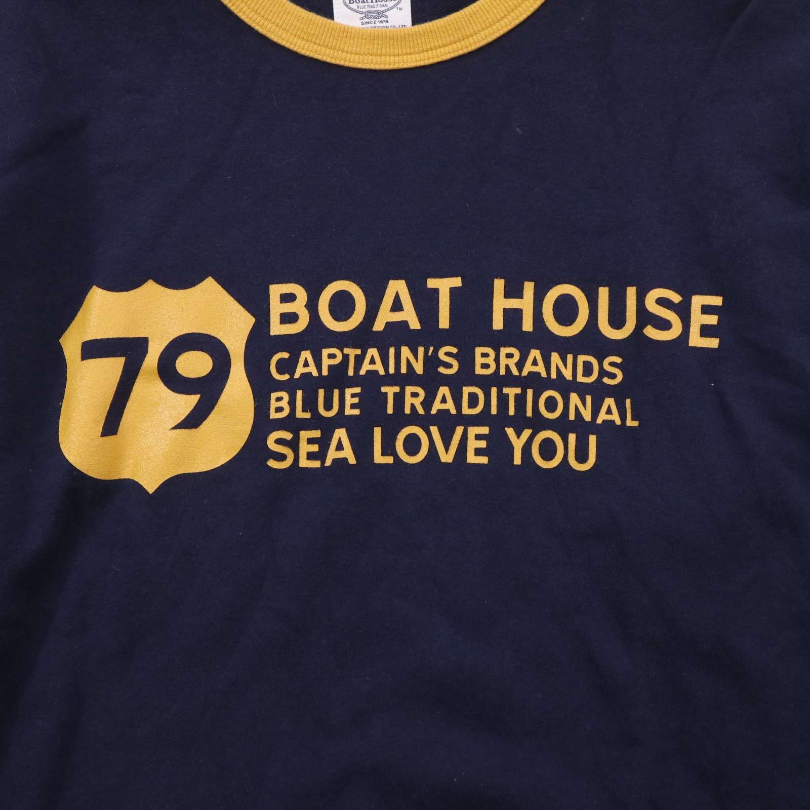Boat House 半袖トレーナー 青　未使用品 当時物 ボートハウス 半袖 スウェット パーカー トレーナー