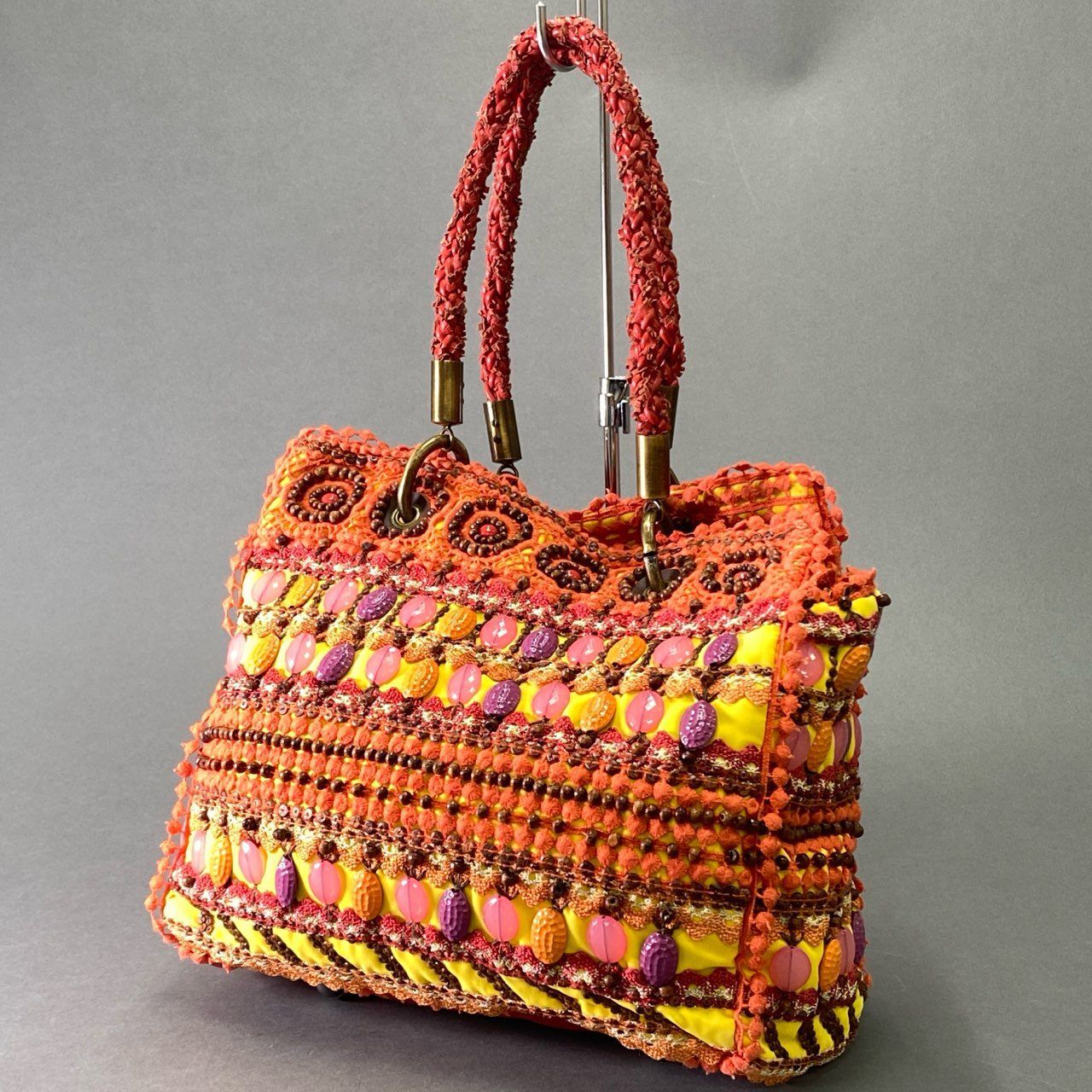新品】ジャマン ピュエッシュ Jamin Puech トートバッグ ビーズ 