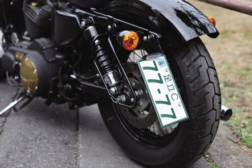 ナンバーサイドマウントキット ハンガータイプ 2009〜22年XL1200X XL1200V XL1200N XL883N