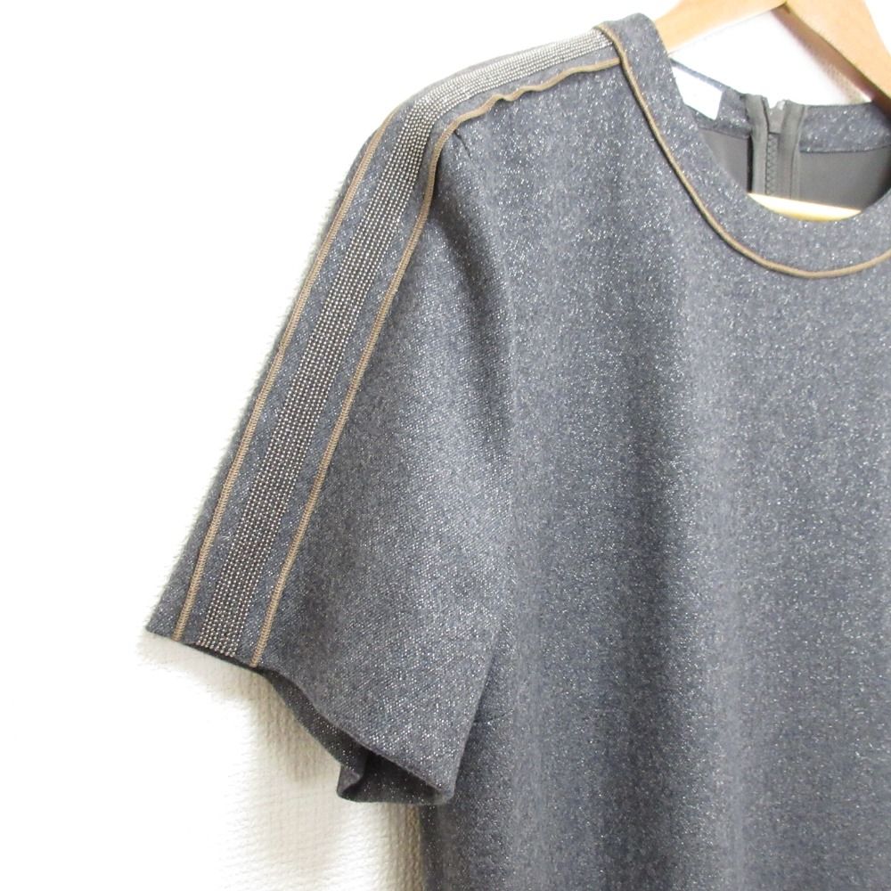 新品同様 BRUNELLO CUCINELLI ブルネロクチネリ モニーレ装飾 半袖  