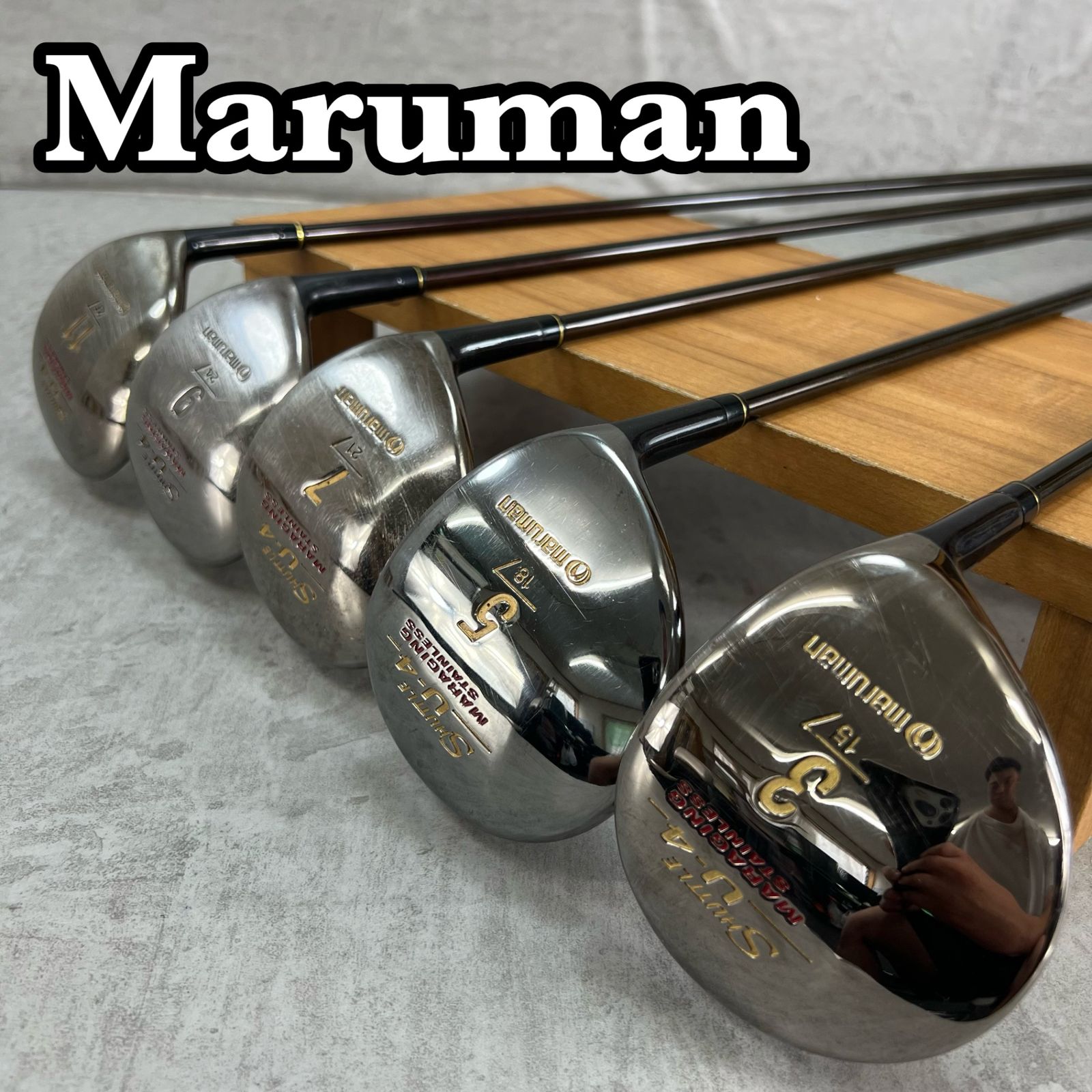 【希少】パーシモン ブラック Maruman フェアウェイウッド 希少】パーシモン ブラック Maruman フェアウェイウッド 希少
