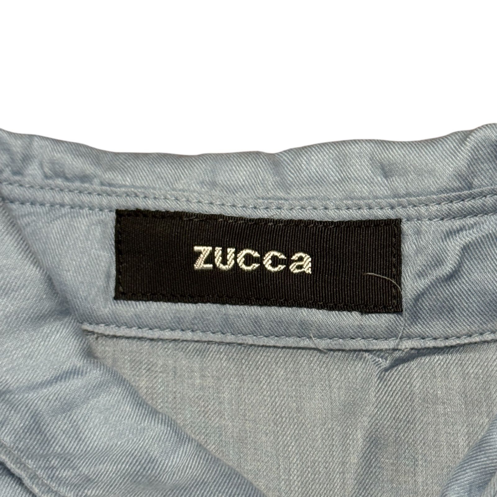 zuccaズッカ ブルー半袖ワンピースカットソー ZU53JH161_13_L.jpg